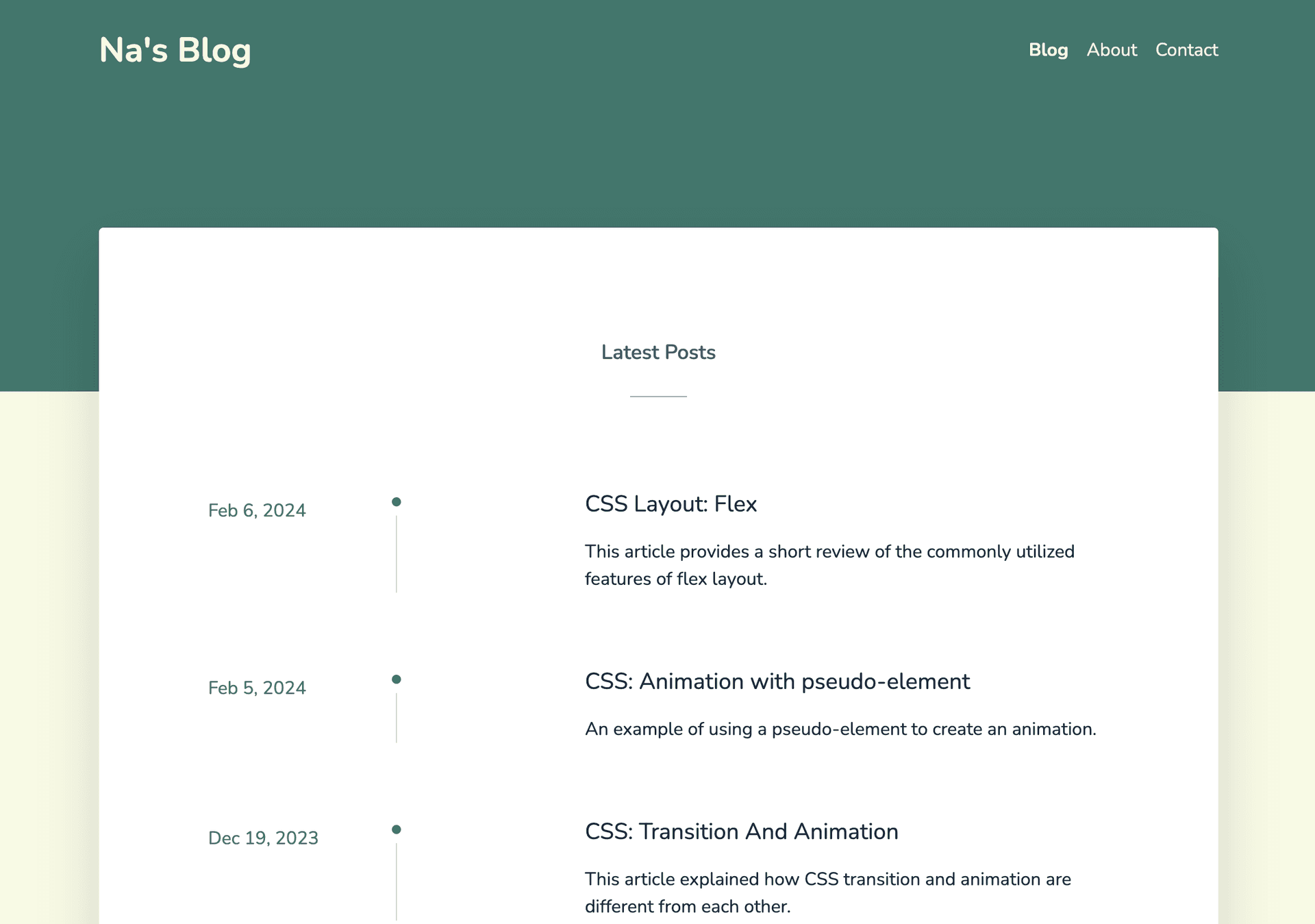 next.js blog screenshot